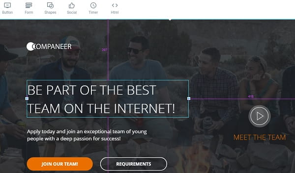 Instapage Editor