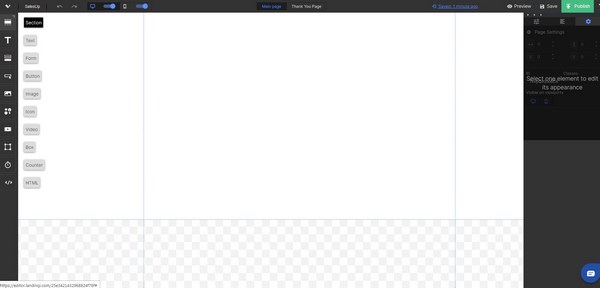 Landingi editor